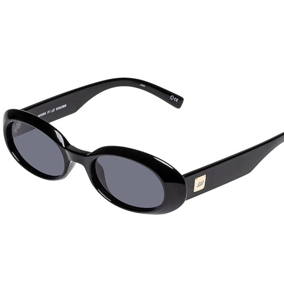 Le Specs Work It Sunglasses in Black Smoke/ Mono- NWT - Picture 1 of 5